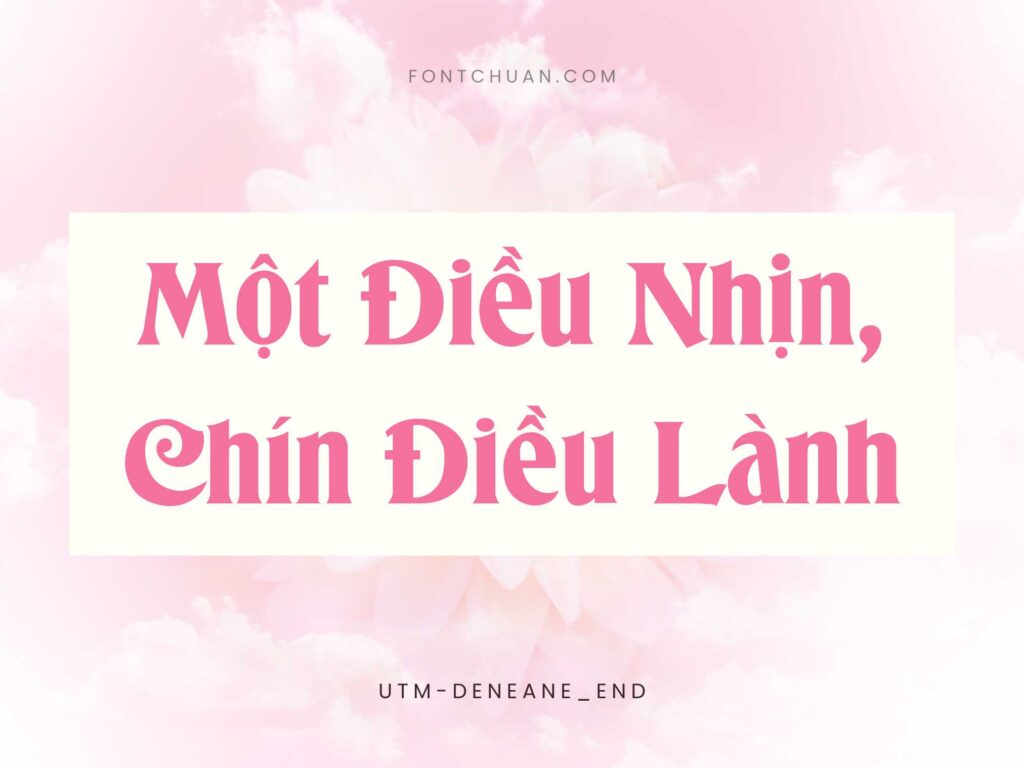 Font UTM Deneane Việt Hóa