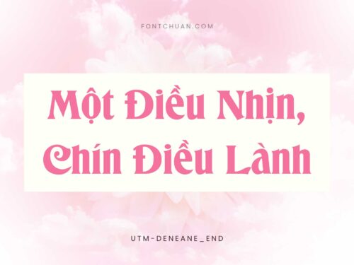 Font UTM Deneane Việt Hóa