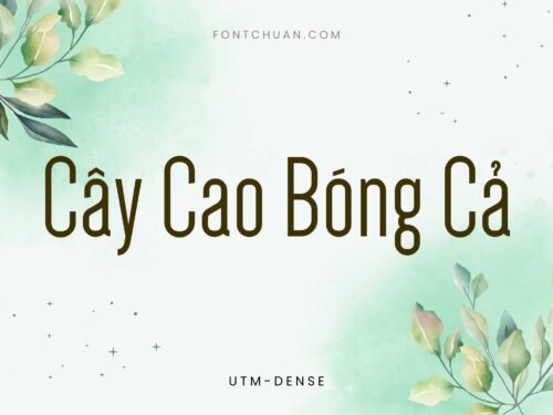 Font UTM Dense Việt Hóa