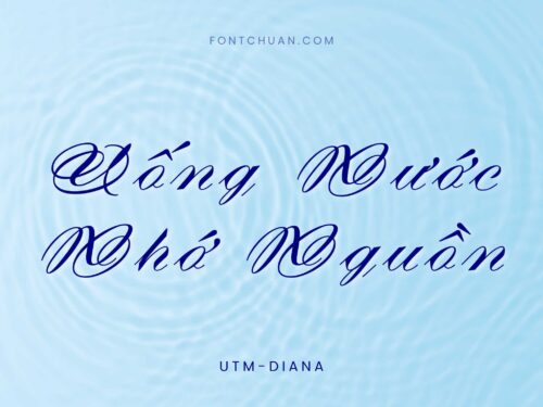 Font UTM Diana Việt Hóa