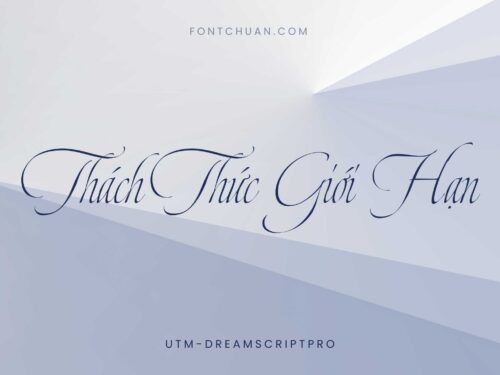 Font UTM Dream Script Pro Việt Hóa