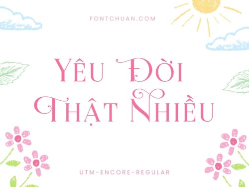 Font UTM Encore Việt Hóa