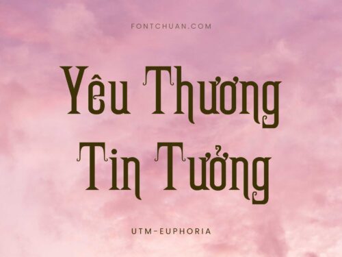 Font UTM Euphoria Việt Hóa