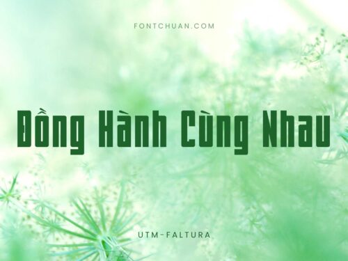 Font UTM Faltura Việt Hóa