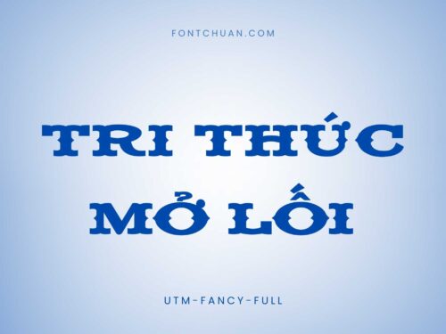 Font UTM Fancy Full Việt Hóa