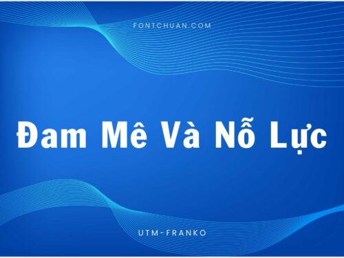 Font UTM Franko Việt Hóa