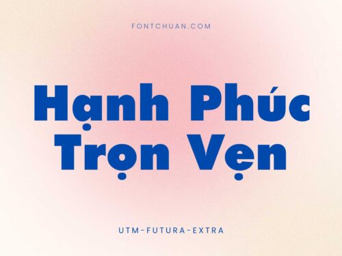 Font UTM Futura Extra Việt Hóa