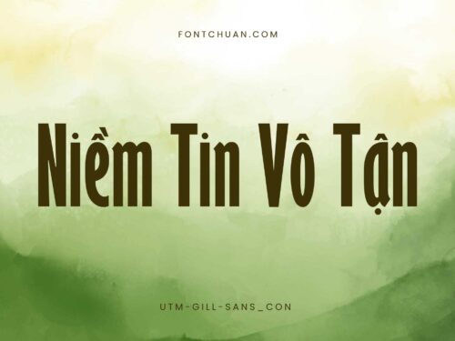 Font UTM Gill Sans Việt Hóa