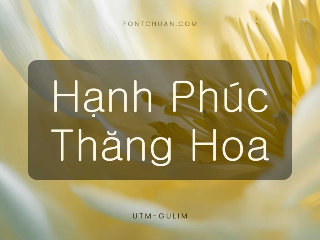 Font UTM Gulim Việt Hóa