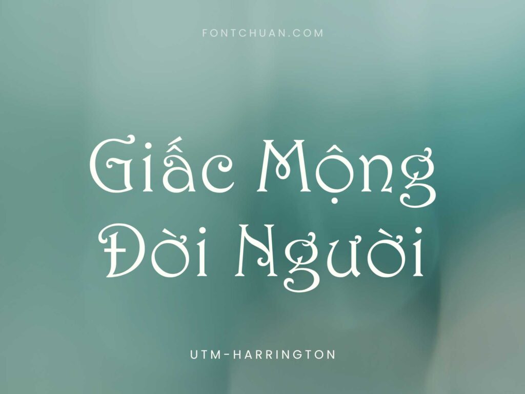 Font UTM Harrington Việt Hóa