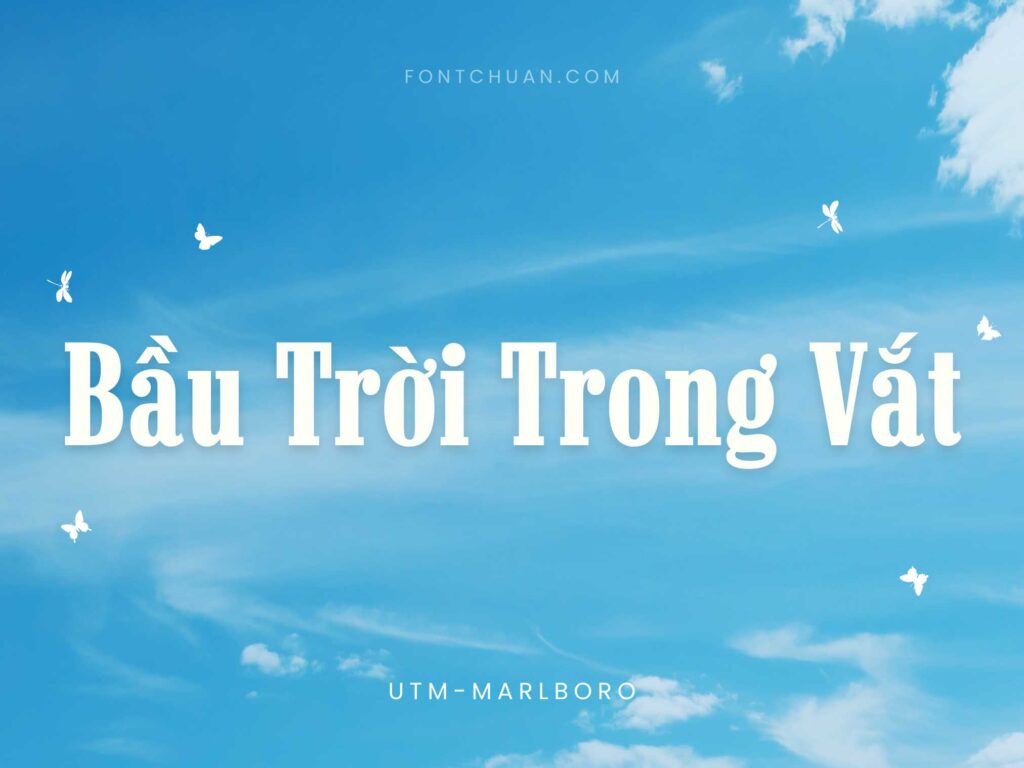 Font UTM Marlboro Việt Hóa