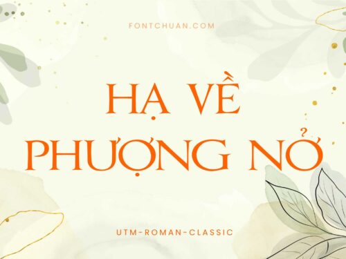 Font UTM Roman Classic Việt Hóa