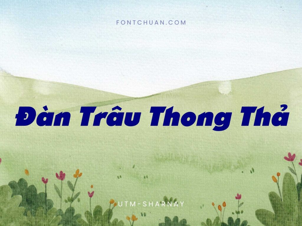 Font UTM Sharnay Việt Hóa