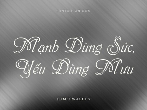 Font UTM Swashes Việt Hóa