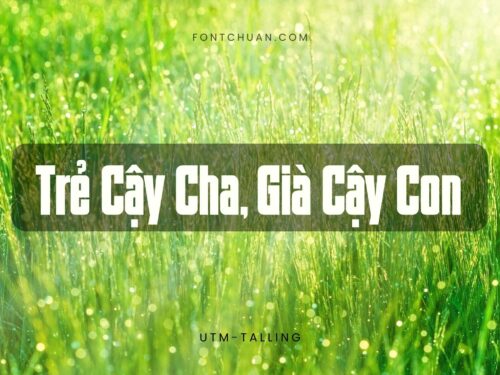 Font UTM Talling Trọn Bộ Việt Hóa