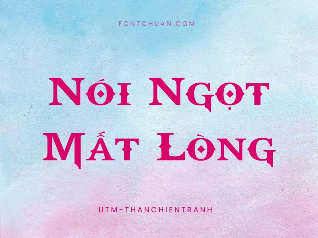 Font UTM Than Chien Tranh Việt Hóa