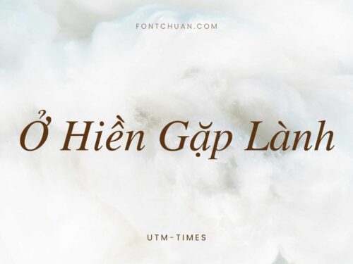 Font UTM Times Trọn Bộ Việt Hóa