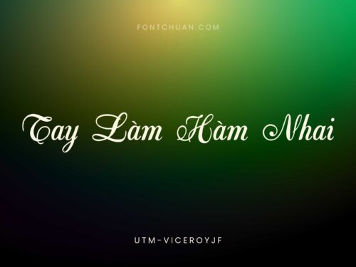 Font UTM Viceroyjf Việt Hóa