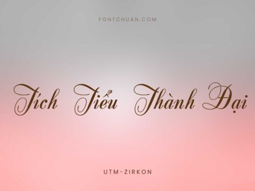 Font UTM Zirkon Việt Hóa