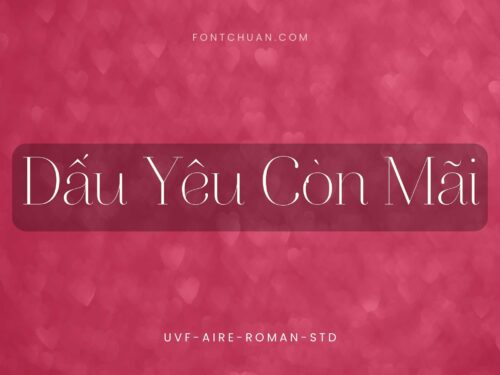 Font UVF Aire Roman Std Việt Hóa