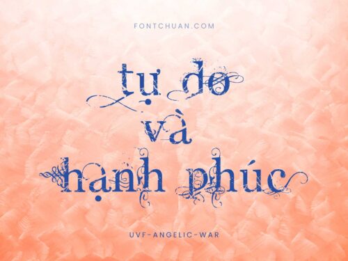 Font UVF Angelic War Việt Hóa