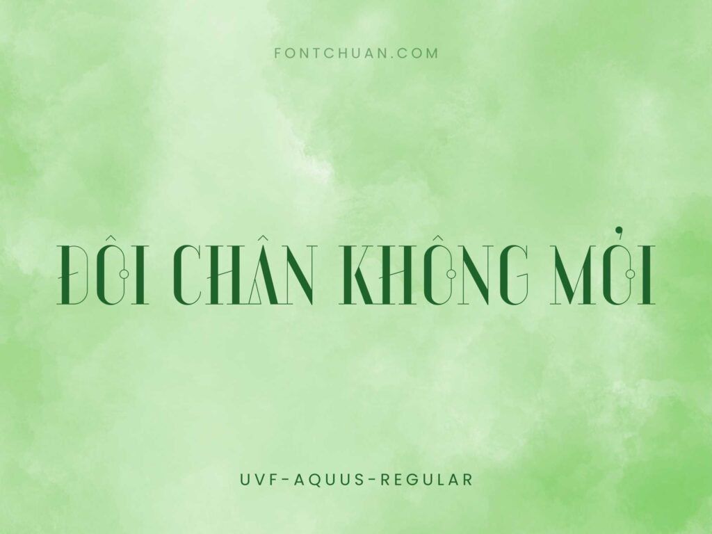 Font UVF Aquus Việt Hóa