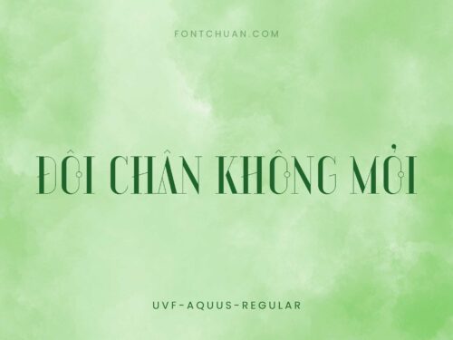 Font UVF Aquus Việt Hóa