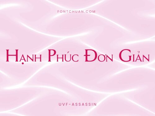 Font UVF Assassin Việt Hóa