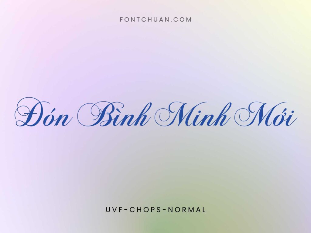 Font UVF Chops Normal Việt Hóa