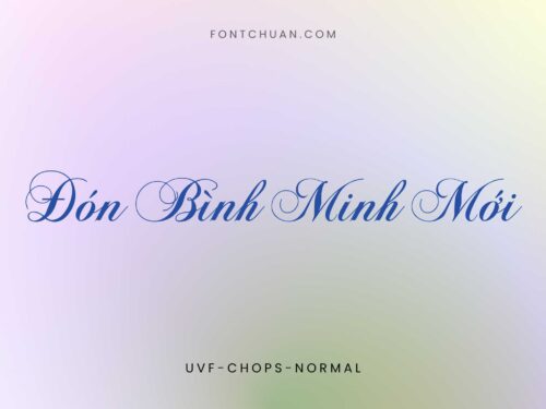 Font UVF Chops Normal Việt Hóa