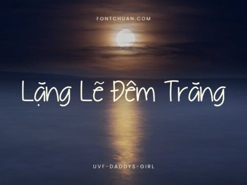 Font UVF Daddysgirl Việt Hóa