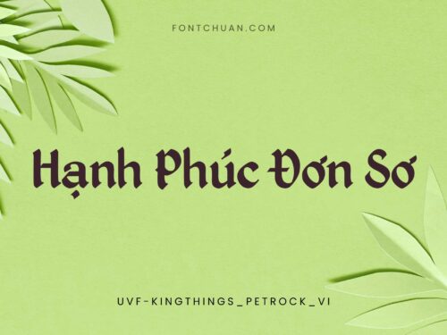 Font Kingthings Petrock Vi Việt Hóa
