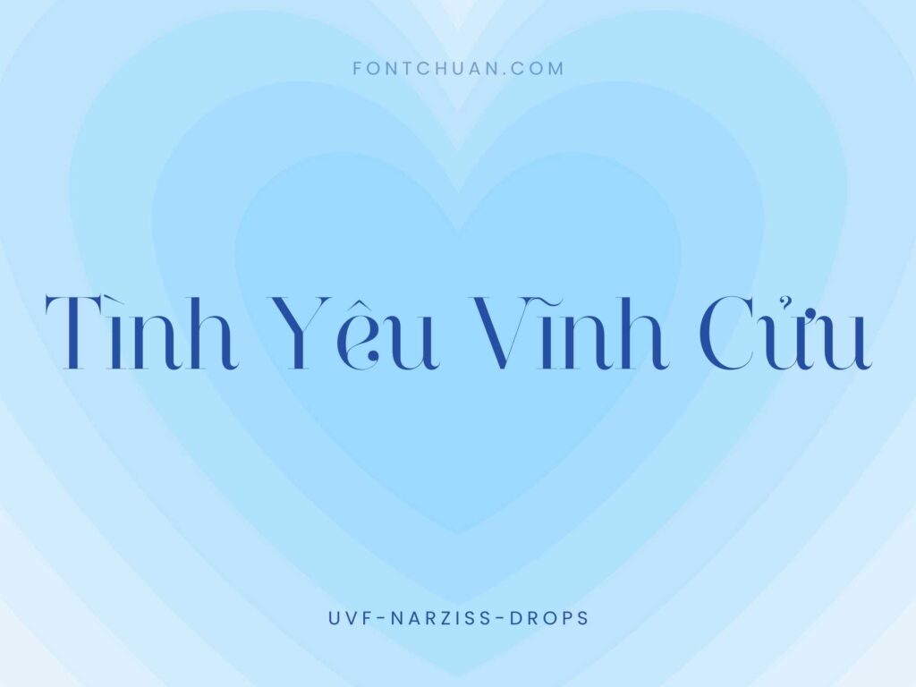 Font UVF Narzissdrops Việt Hóa