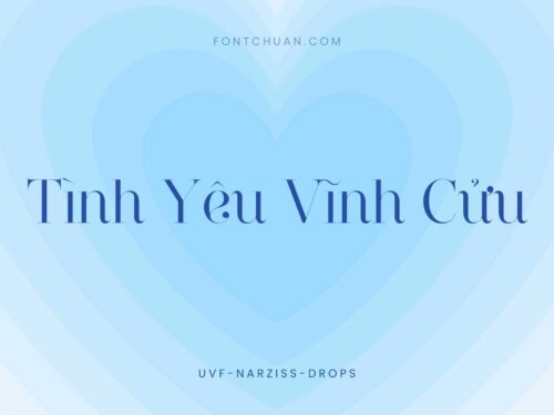 Font UVF Narzissdrops Việt Hóa