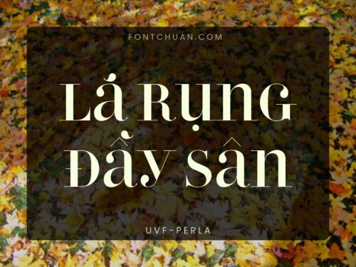 Font UVF Perla Việt Hóa