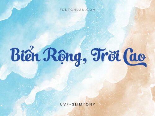 Font UVF Slim Tony Việt Hóa
