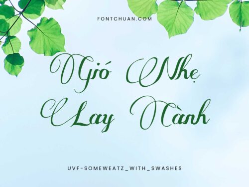 Font UVF Some Weatz Swashes Việt Hóa