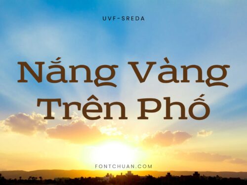 Font UVF Sreda Việt Hóa