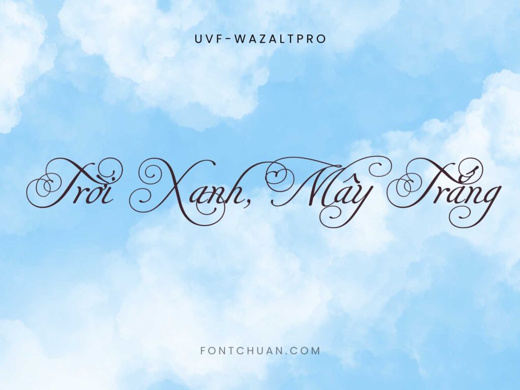 Font UVF Waza Lt Pro Việt Hóa