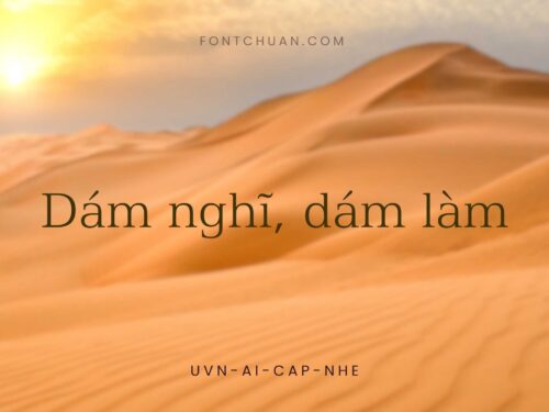 Font UVN Ai Cap Nhe Việt Hóa