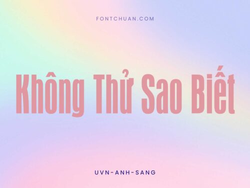 Font UVN Anh Sang Việt Hóa
