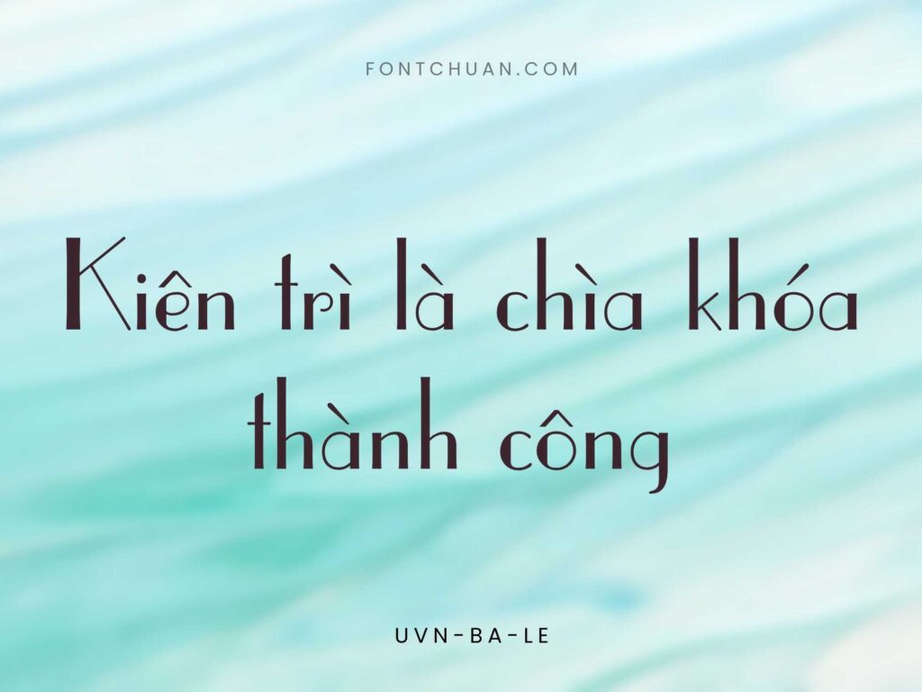 Font UVN Bale Việt Hóa