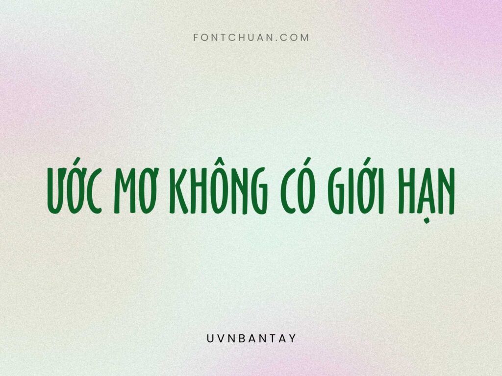 Font UVN Ban Tay Việt Hóa