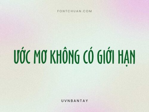 Font UVN Ban Tay Việt Hóa