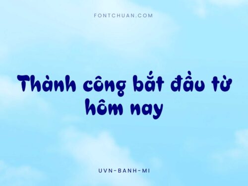 Font UVN Banh My Việt Hóa