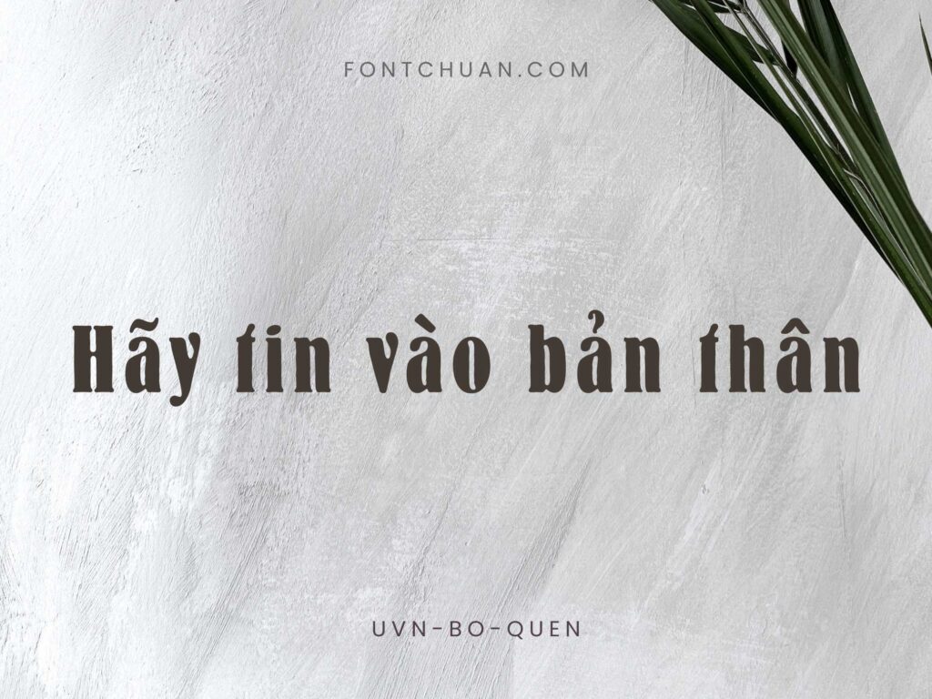 Font UVN Bo Quen Việt Hóa