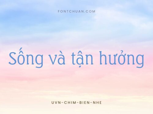 Font UVN Chim Bien Nhe Việt Hóa