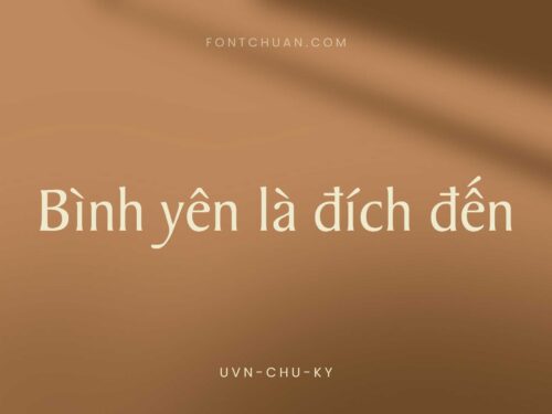 Font UVN Chu Ky Việt Hóa