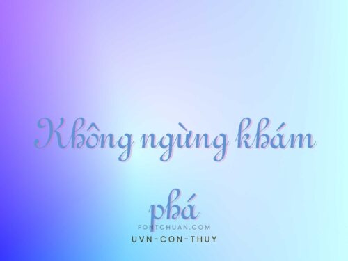 Font UVN Con Thuy Việt Hóa