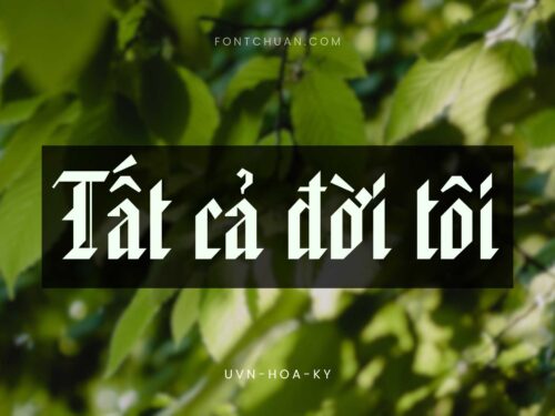 Font UVN Hoa Ky Việt Hóa
